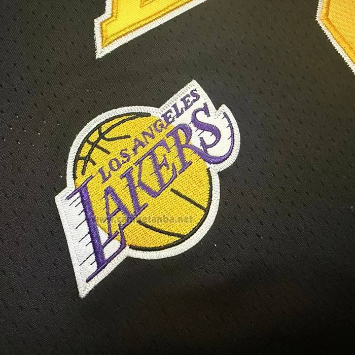 Camiseta Los Angeles Lakers Kobe Bryant NO 8 Hardwood Classics Mitchell & Ness 1996-97 Negro